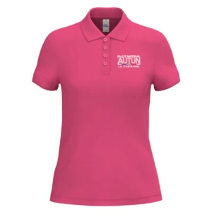 Polo brodé femme
